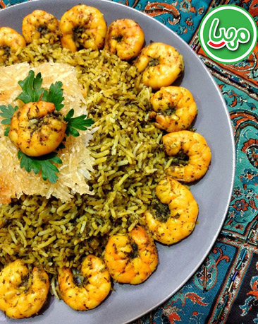 میگوپلو با میگوهای مهیا
